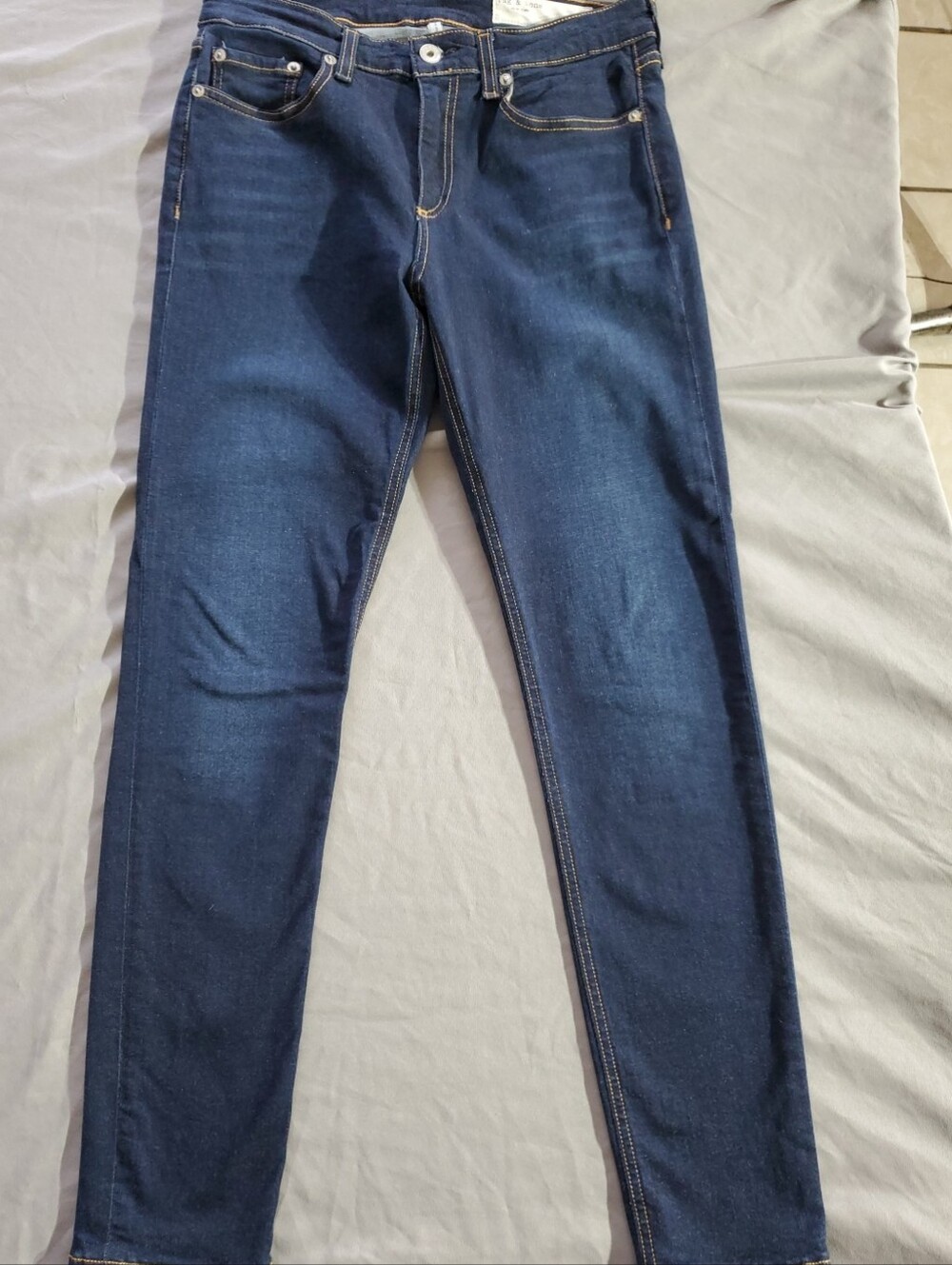 rag & bone 27x27 Cate Mid Rise Deep Indigo Ankle Skinny Jeans